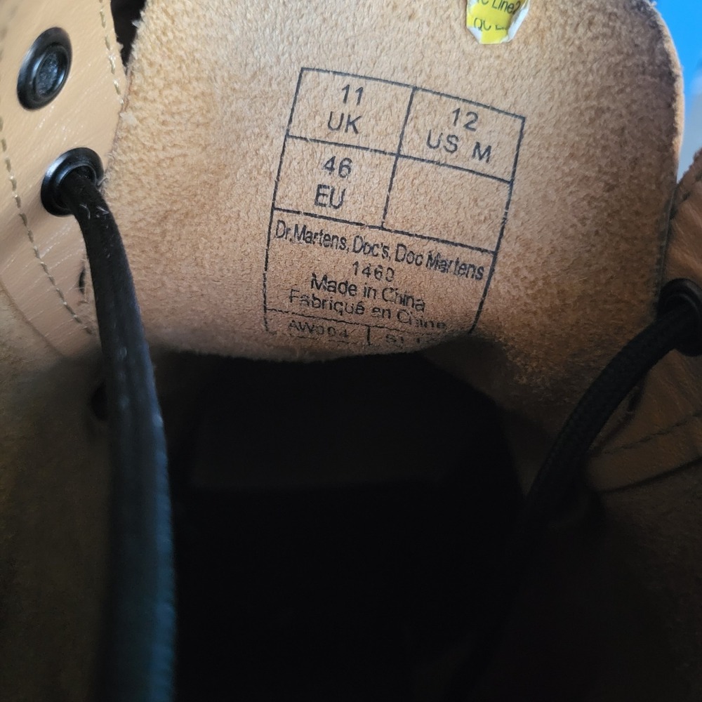 Dr. Martens 1460 x Evisu Japanese Koi Fish Tatoo Sleve Boots Size 12 M - Picture 11 of 16